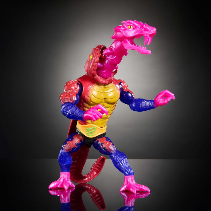 Masters of Universe Origins Turtles of Grayskull Rattlor Reptile Wars Posable Action Figure, Teenage Mutant Ninja & MOTU Crossover Villain Toy