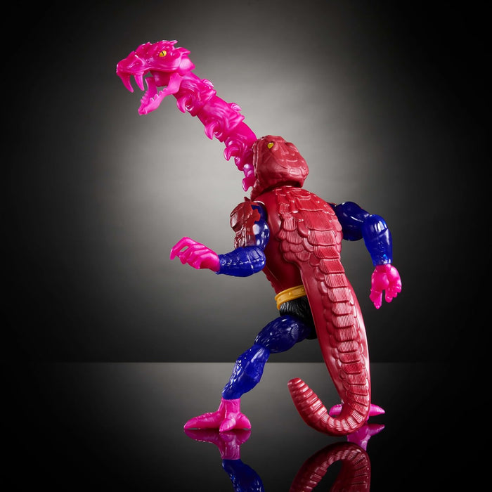 Masters of Universe Origins Turtles of Grayskull Rattlor Reptile Wars Posable Action Figure, Teenage Mutant Ninja & MOTU Crossover Villain Toy