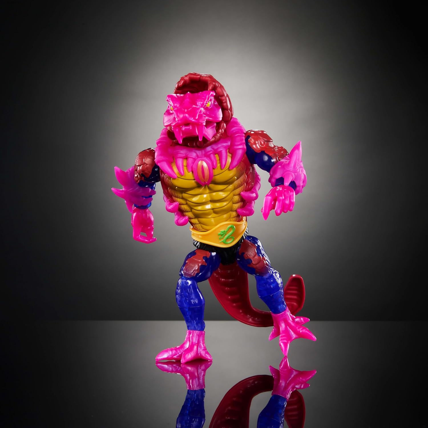 Masters of Universe Origins Turtles of Grayskull Rattlor Reptile Wars Posable Action Figure, Teenage Mutant Ninja & MOTU Crossover Villain Toy