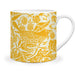 Half Moon Bay Strawberry Thief - by William Morris - Yellow 10.5 Ounce (310ml) Ceramic Stoneware Hot/Cold Drinking Mug, MUGACS03