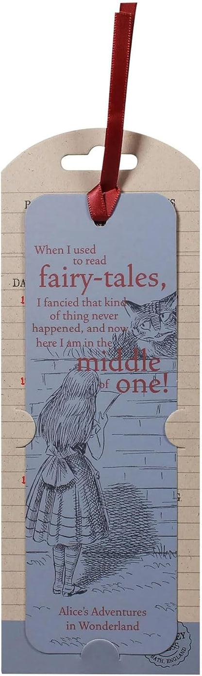 Half Moon Bay Alice in Wonderland Paper Bookmark | Book Markers for Women & Teacher | Alice in Wonderland Gifts & Gifts for Book Lovers | Reading Accessories & Bookish Gifts