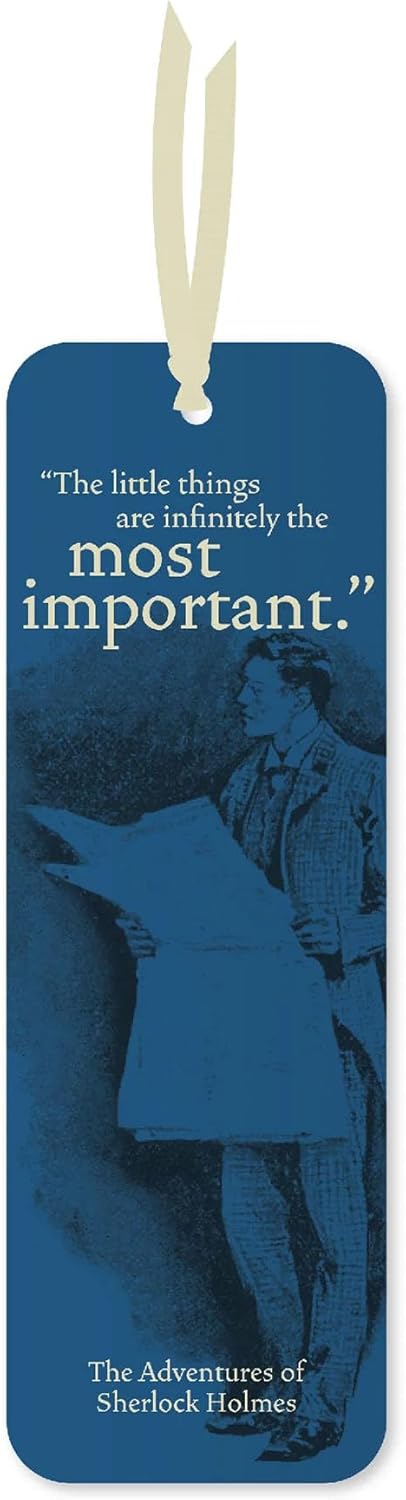 Half Moon Bay Sherlock Holmes Paper Bookmark | Book Markers for Women & Teacher | Sherlock Holmes Gifts & Gifts for Book Lovers | Reading Accessories & Bookish Gifts | Sherlock Holmes Book Mark
