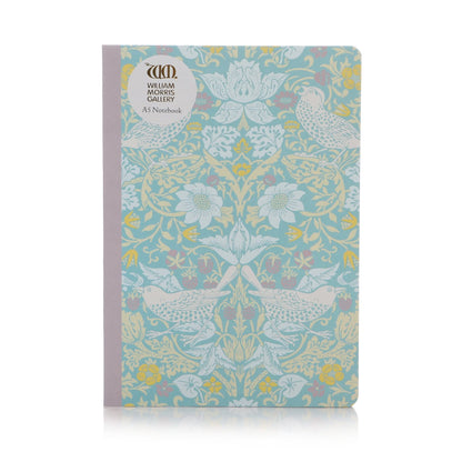 William Morris - Stationery & Notebooks - William Morris A5 Notebook â€“ Strawberry Thief