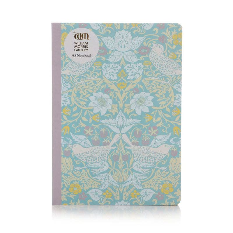 William Morris - Stationery & Notebooks - William Morris A5 Notebook â€“ Strawberry Thief