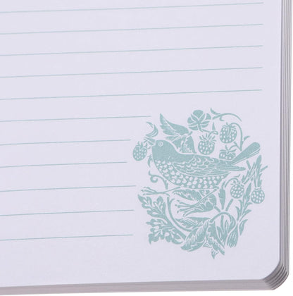 William Morris - Stationery & Notebooks - William Morris A5 Notebook â€“ Strawberry Thief