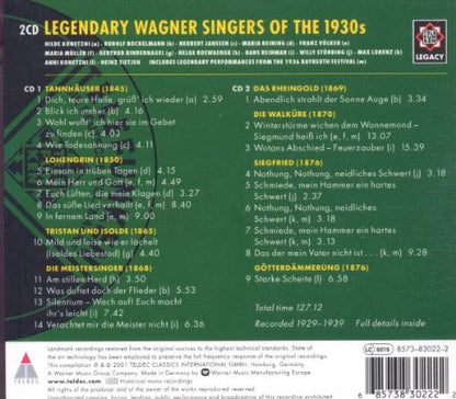 Legendary Wagner Singers Of The 1930s