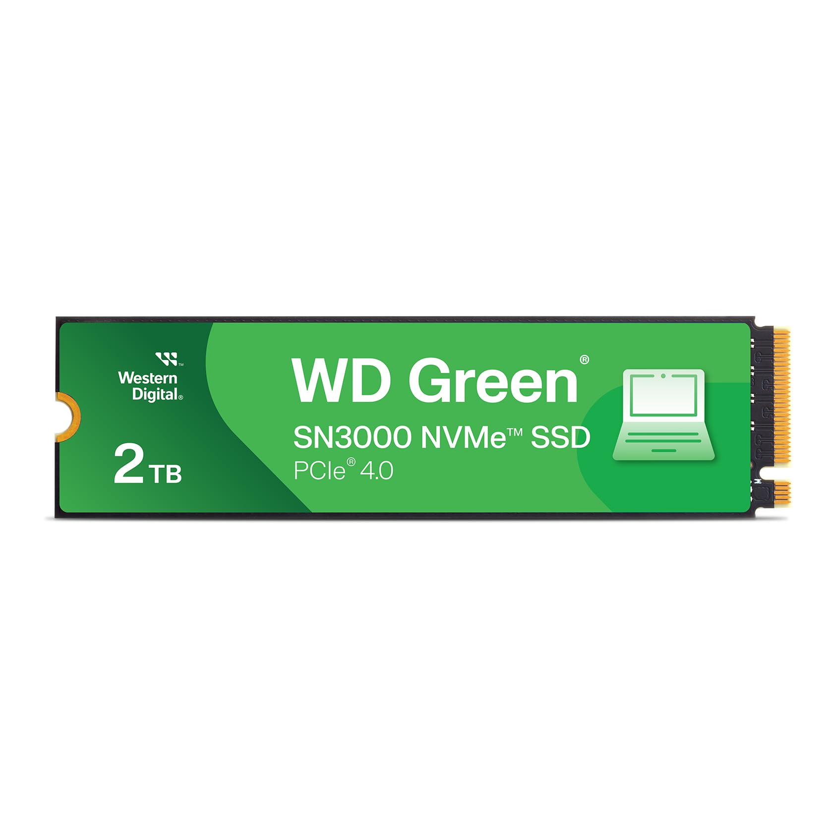 Western Digital 500GB WD Green SN3000 NVMe Internal SSD - Solid State Drive - Gen4 PCIe, M.2 2280, Up to 5,000 MB/s - WDS500G4G0E