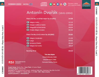 Dvorák: Piano Trio No. 1 in B-flat Major, Op. 21/...