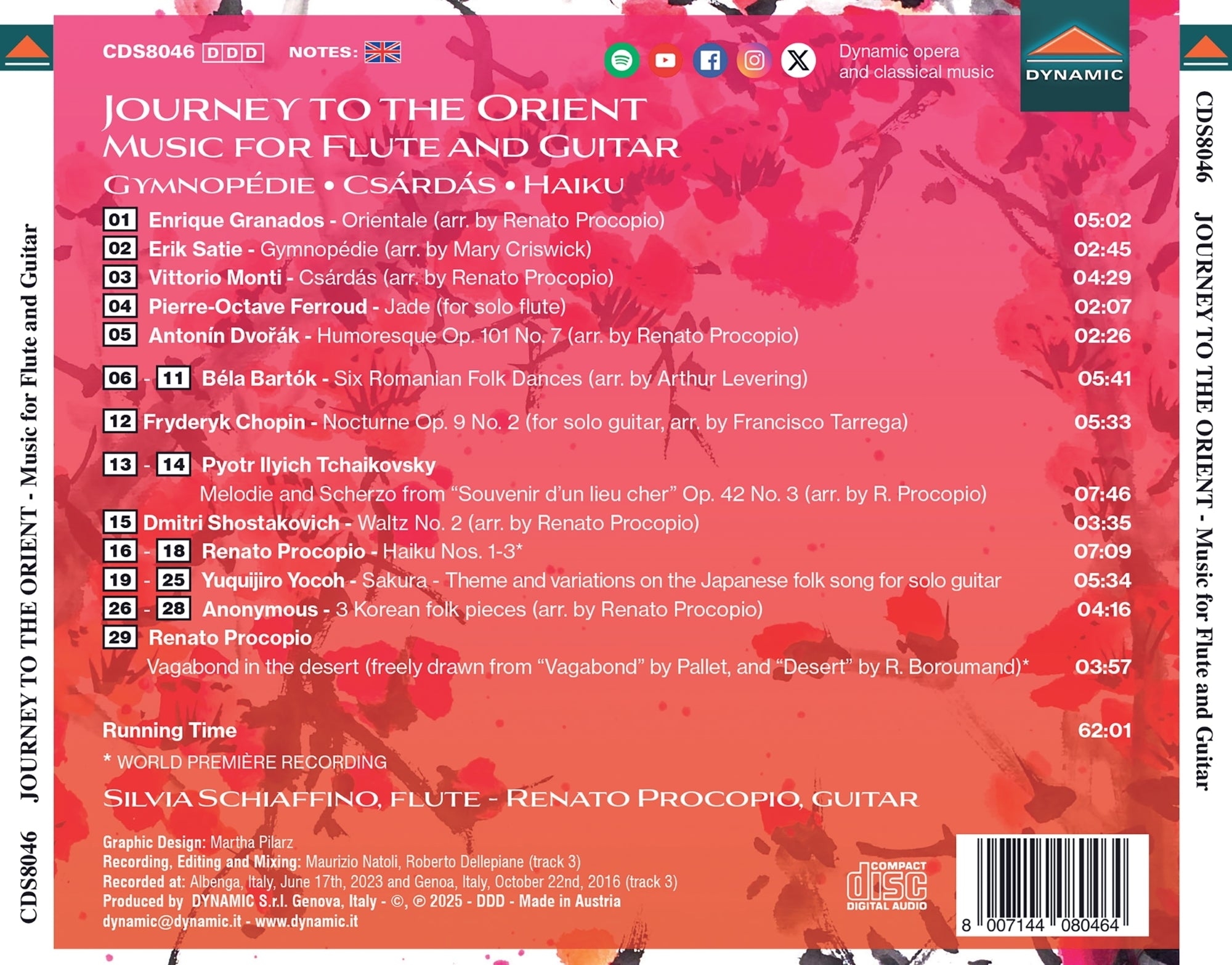 Journey to the Orient: Music for Flute and Guitar: Gymnopédie/Csárdás/Haiku