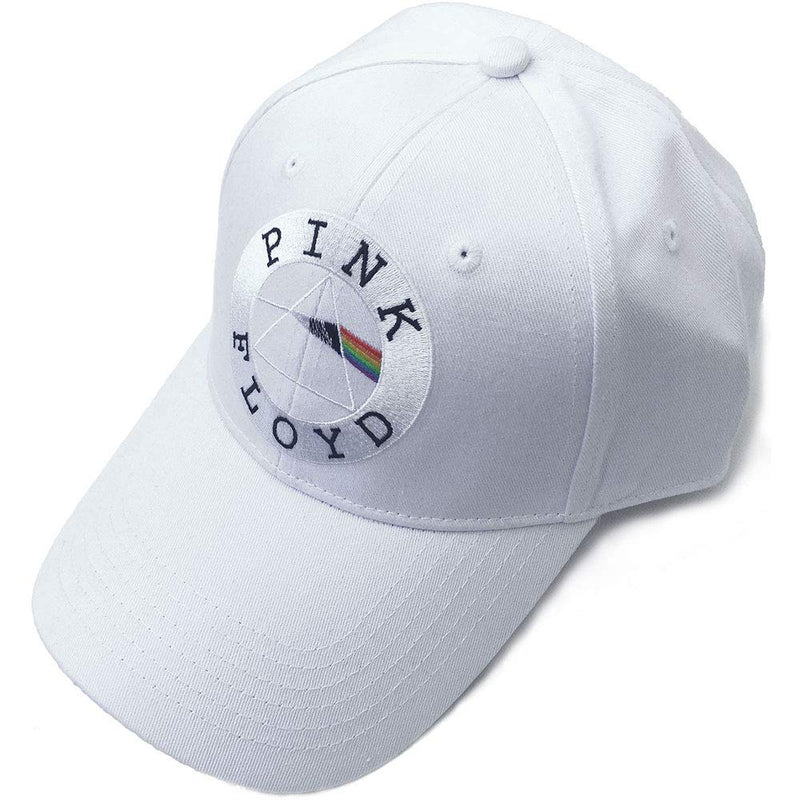 Pink Floyd Men's Circle Logo Baseball Cap White