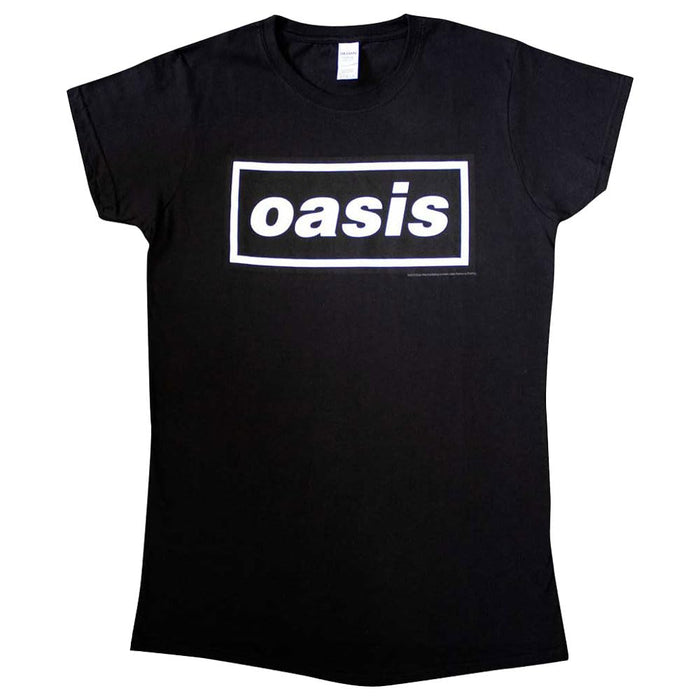 Rock Off officially licensed products Oasis Decca Band Logo Skinny Fit T Shirt