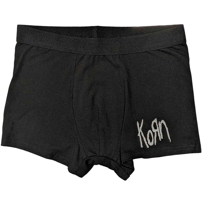 Rock Off officially licensed products Korn 'Logo' (Black) Unisex Boxer Shorts L Black