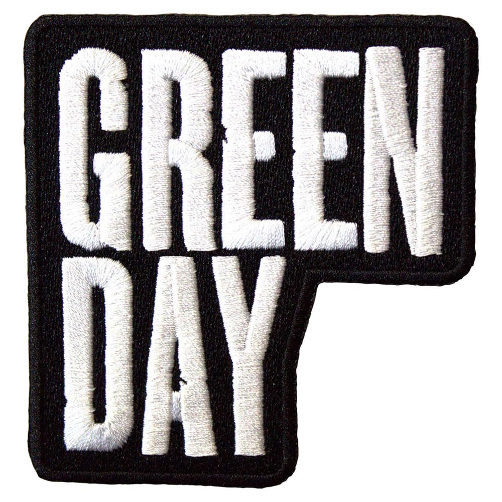 Verde Day Stacked Logo Standard Woven Patch Size Accessory Size
