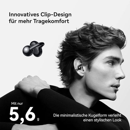 HUAWEI FreeClip, Groundbreaking Aesthetic Design, Feather-light Wearing, Open-ear Listening, AI Crystal-Clear Call, Long Battery Life, Dual-Device Connections, Rose Gold