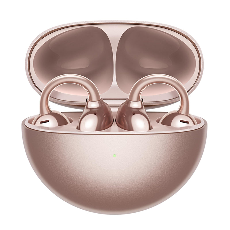 HUAWEI FreeClip, Groundbreaking Aesthetic Design, Feather-light Wearing, Open-ear Listening, AI Crystal-Clear Call, Long Battery Life, Dual-Device Connections, Rose Gold