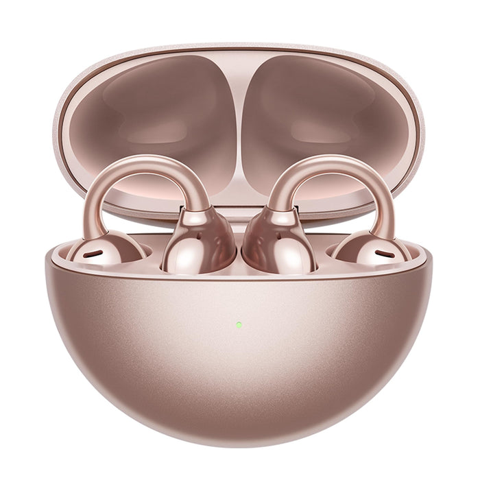 HUAWEI FreeClip, Groundbreaking Aesthetic Design, Feather-light Wearing, Open-ear Listening, AI Crystal-Clear Call, Long Battery Life, Dual-Device Connections, Rose Gold