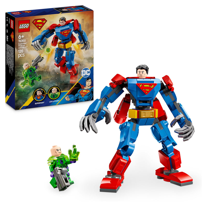 Lego: 76302 - Super Heroes Dc - Mech Di Superman Contro Lex Luthor