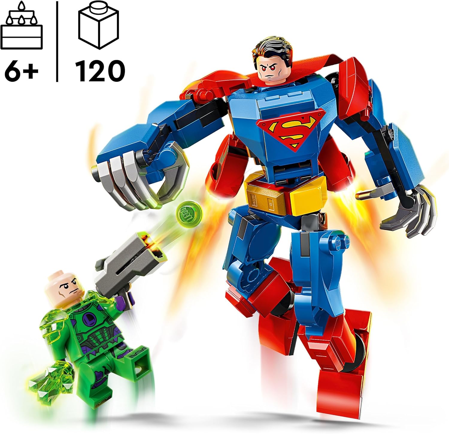 Lego: 76302 - Super Heroes Dc - Mech Di Superman Contro Lex Luthor