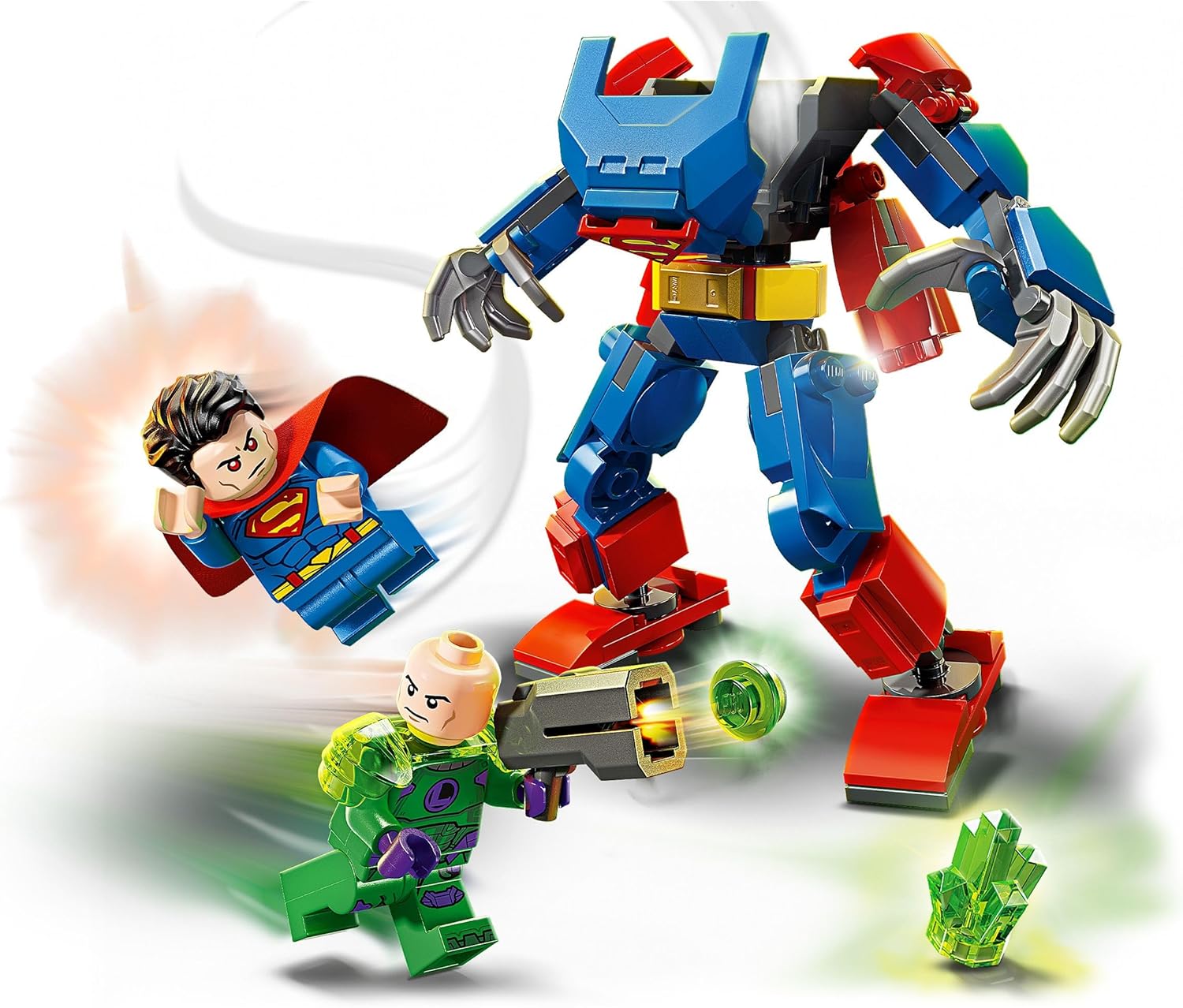 Lego: 76302 - Super Heroes Dc - Mech Di Superman Contro Lex Luthor