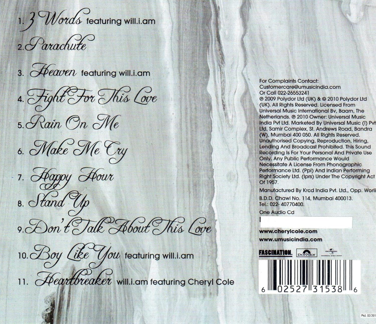 Cole. Cheryl - 3 Words