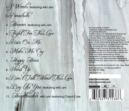 Cole. Cheryl - 3 Words