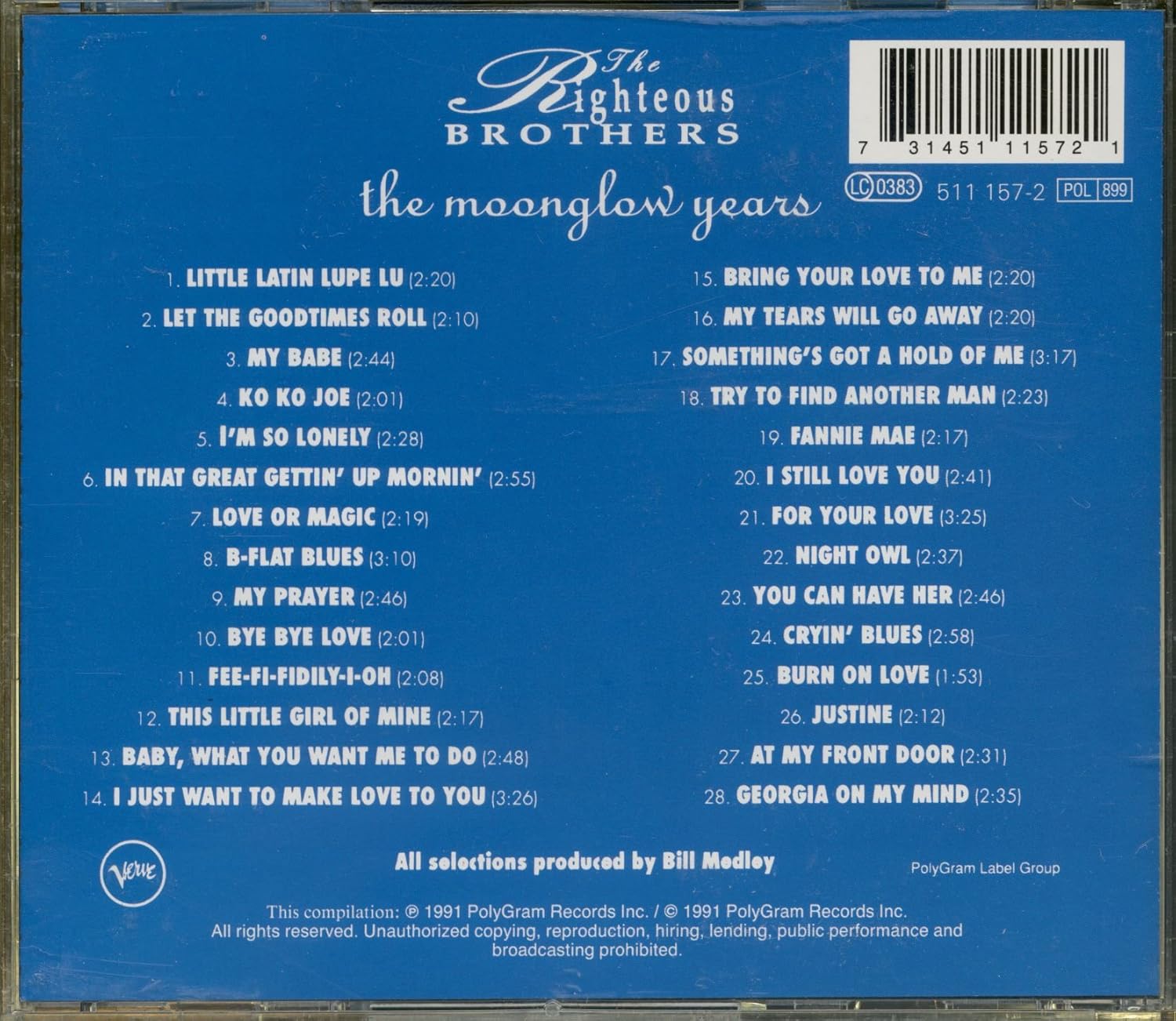 Righteous Brothers-Moonglow Years