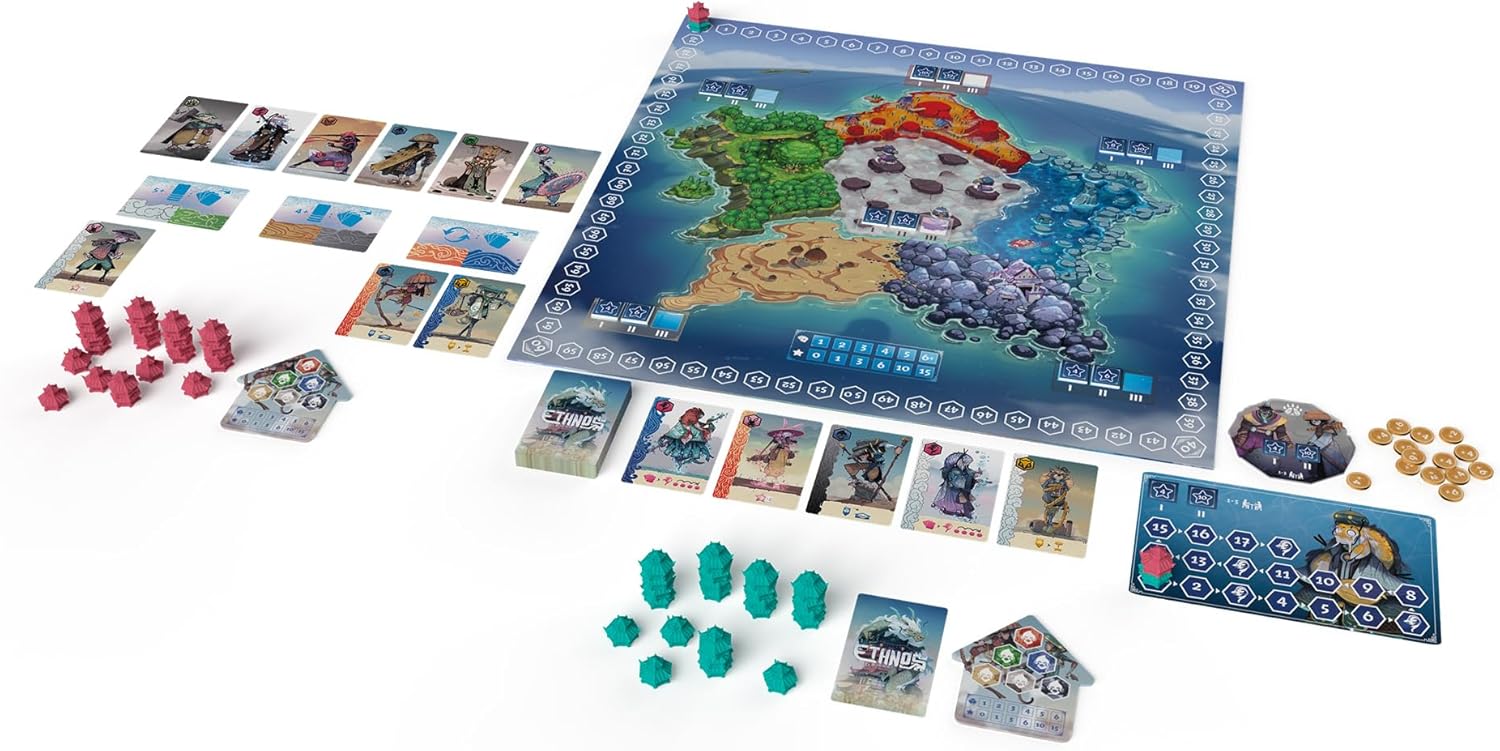 CMON | Ethnos 2nd Edition | Board Game | Ages 14+ | 1-6 Players | 45+ Minutes Playing Time