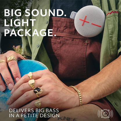 Ultimate Ears MINIROLL Ultra-Portable Waterproof Bluetooth Speaker, Big Bass, IP67 Dustproof, 40 m (131 ft) Range - Revive