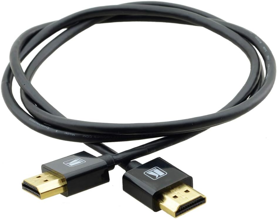 Kramer Flexible High Speed HDMI Cable with ETHERNET Ultra Flat Black (C-HM/HM/PICO/BK-6