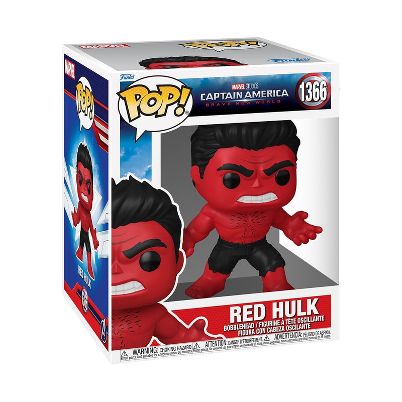 Captain America Brave New World - Red Hulk (Super POP!) vinylfiguur 1366 Funko Pop! meerkleurig