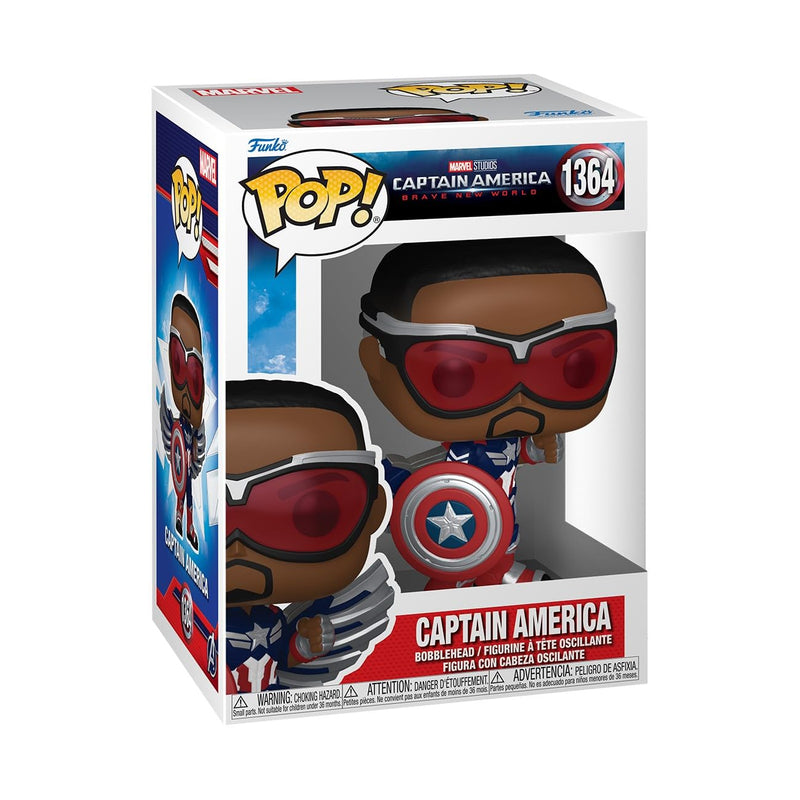 Funko POP! Marvel: Captain America: Brave New World - Captain America - Collectable Vinyl Figure - Gift Idea - Official Merchandise - Toys for Kids & Adults - Movies Fans - Model Figure for Collectors