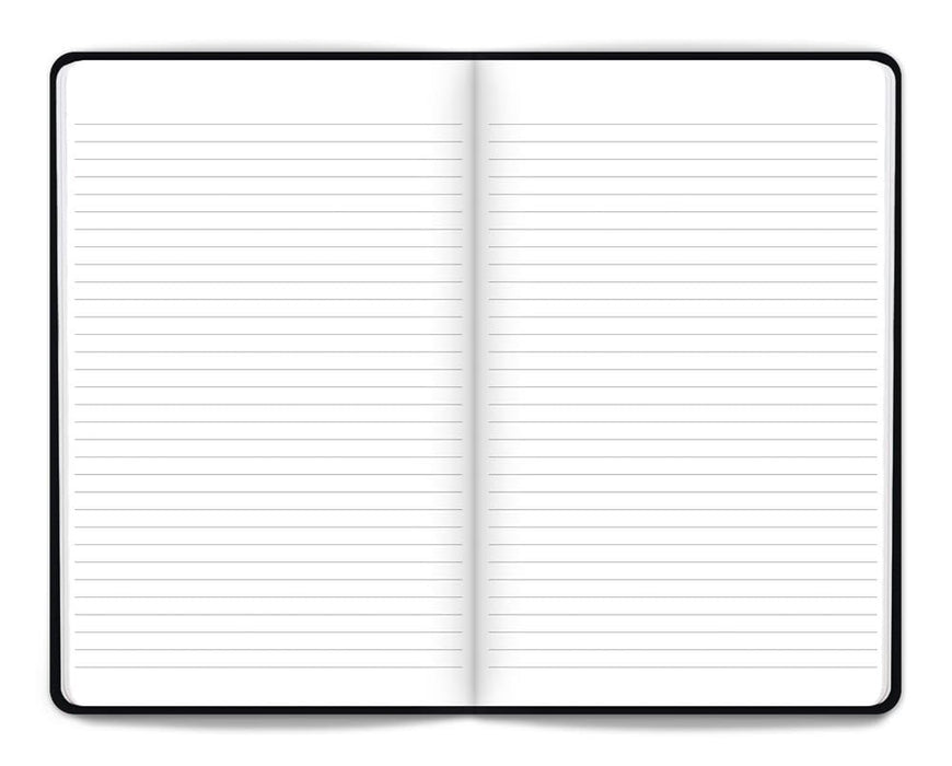 Pantone Official Black 5.25 X 8.25 Inch Lined Compact Journal Non-Dated