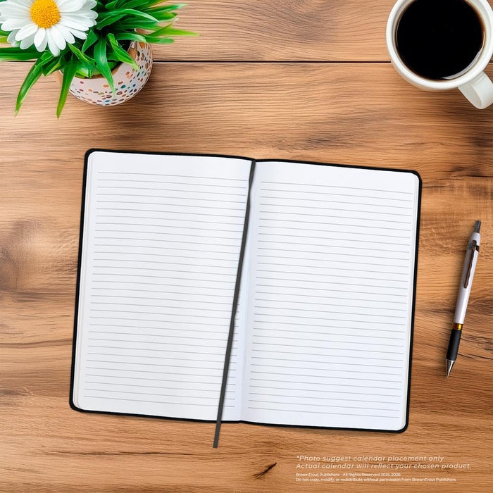 Pantone Official Black 5.25 X 8.25 Inch Lined Compact Journal Non-Dated