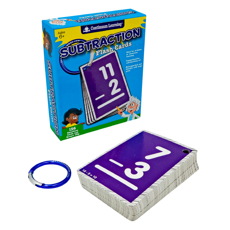Continuum Learning Subtraction Flash Cards