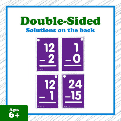 Continuum Learning Subtraction Flash Cards