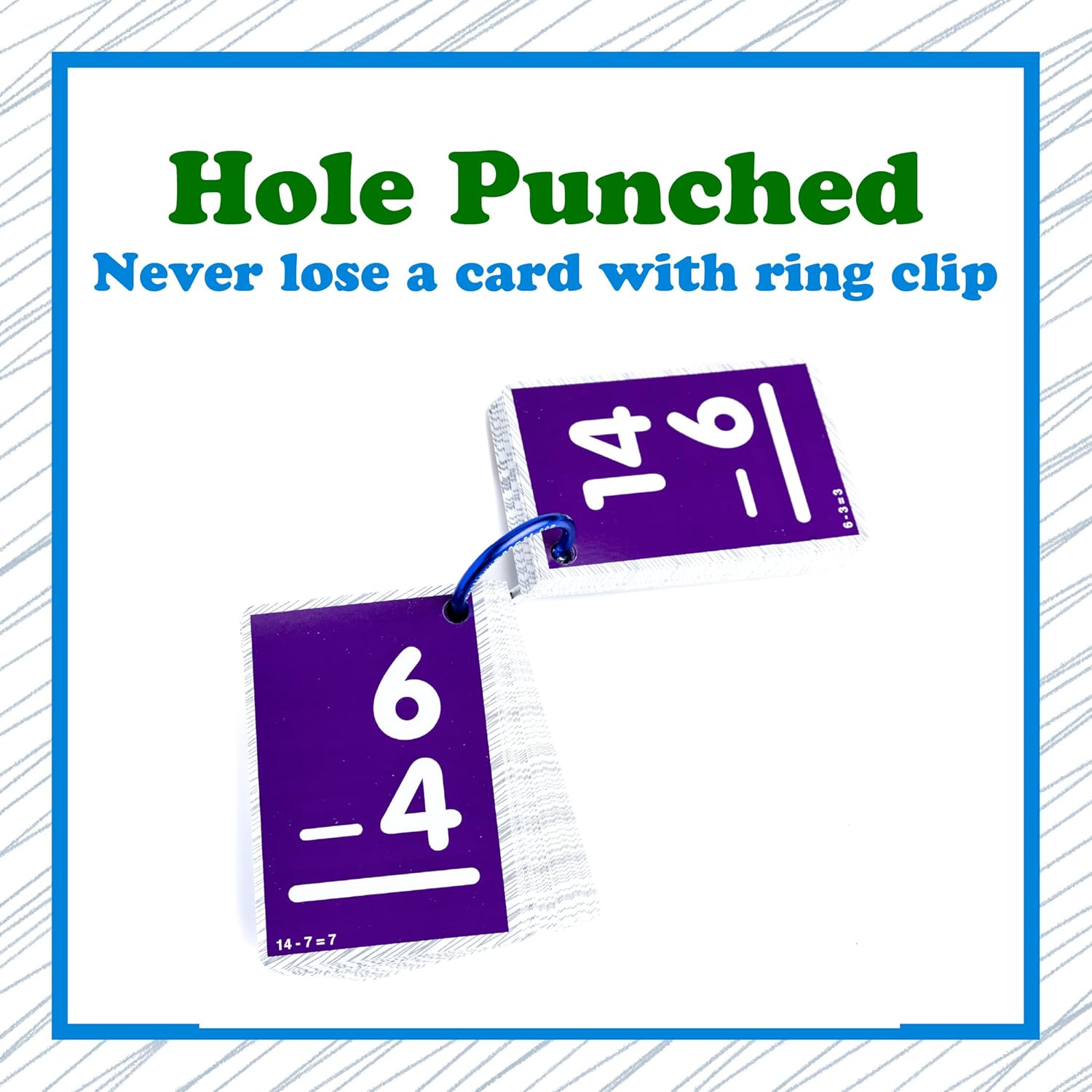 Continuum Learning Subtraction Flash Cards