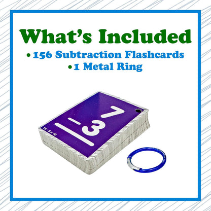 Continuum Learning Subtraction Flash Cards