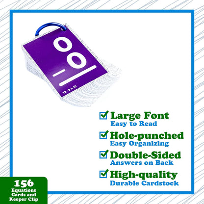 Continuum Learning Subtraction Flash Cards