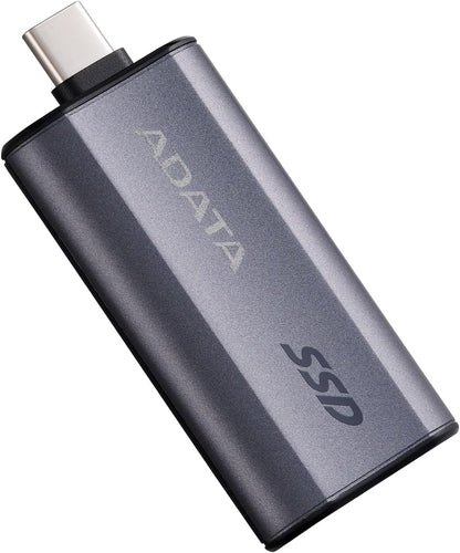 ADATA SE750 1000GB High Speed Type-C up to 1000MB/s Compatible with Mobile Phones, Portable Gaming Devices Black (SC750-1000G-CBK