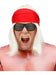 Smiffys 90s Wrestling Star Kit, Blonde Wig, Bandana, Self Adhesive Tash & Specs, 1990's Fancy Dress, 1990s Dress Up Wigs