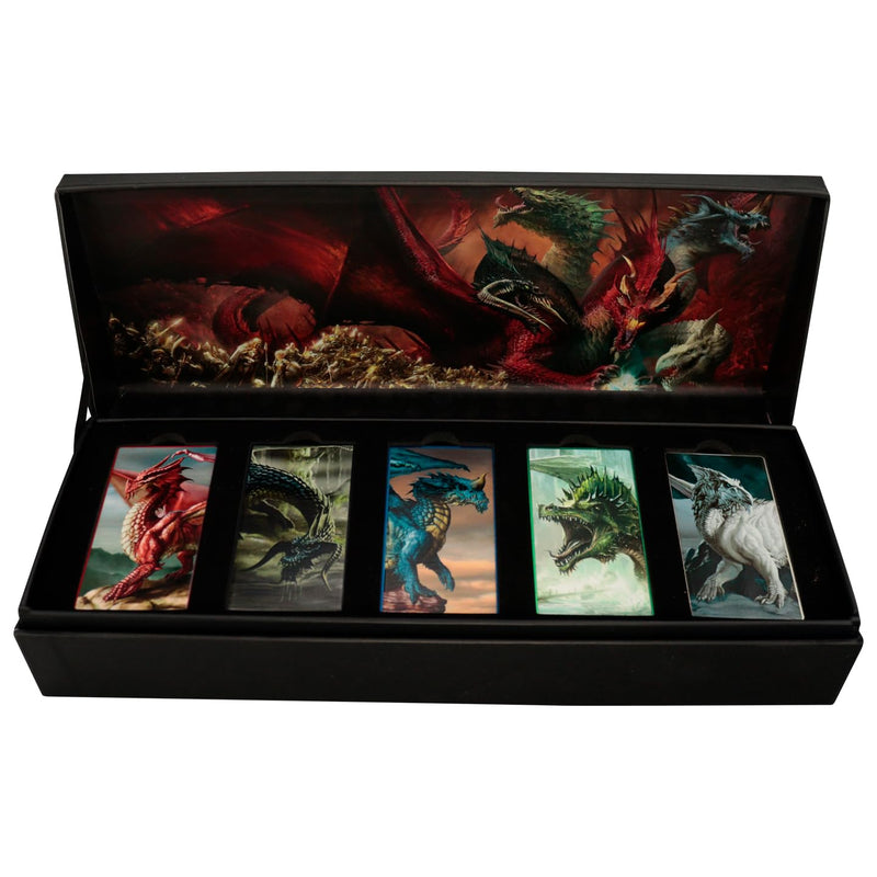 FaNaTtik Dungeons & Dragons Chromatic Dragons Collector's Metal Ingot Set