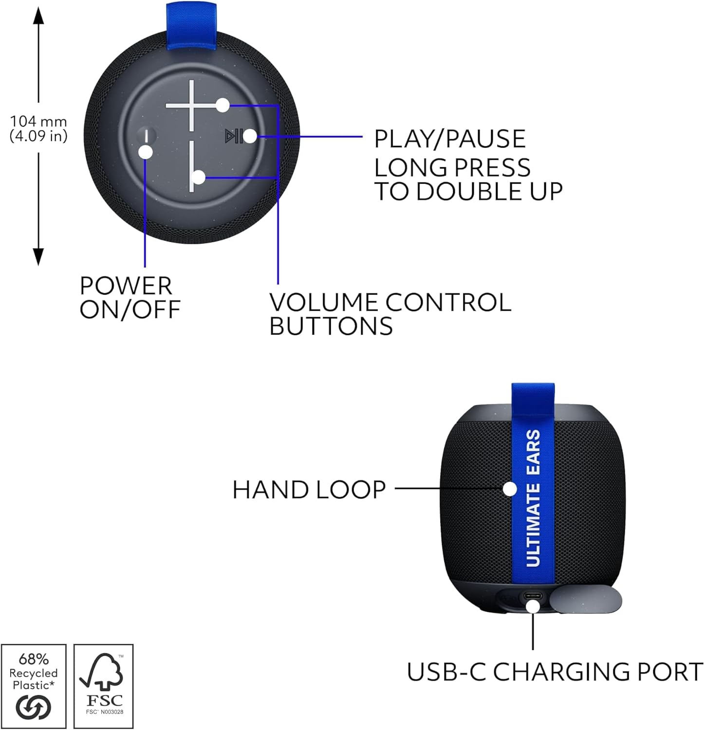 Ultimate Ears WONDERBOOM Play - BLACK