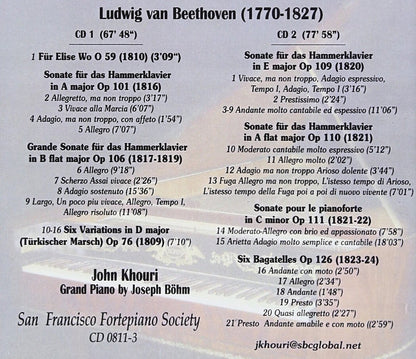 Beethoven 5 Last Piano Sonatas