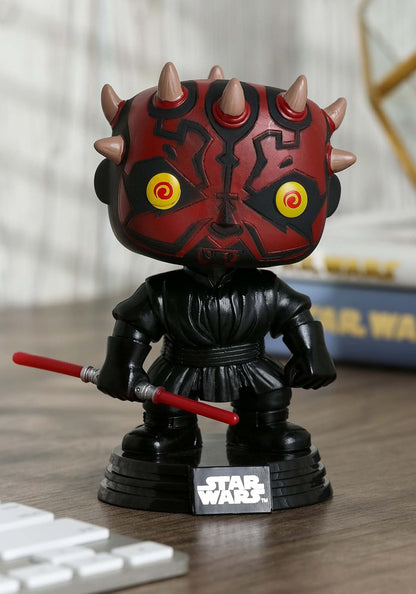 Funko POP! Star Wars Darth Maul Bobble Head Vinyl Figure - Collectable Vinyl Figure - Gift Idea - Official Merchandise - Toys for Kids & Adults - Movies Fans - Model Figure for Collectors and Display