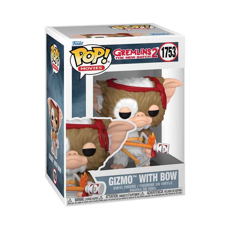 Funko Pop! Movies: Gremlins - Gizmo with Bow- Figura de Vinilo Coleccionable - Idea de Regalo - Mercancia Oficial - Juguetes para Niños y Adultos - Movies Fans - Muñeco para Coleccionistas