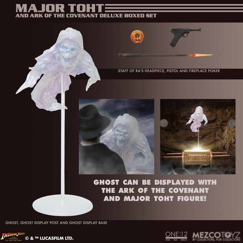 Indiana Jones figurine 1/12 Major Toht and Ark of the Covenant Deluxe Boxed Set 16 cm