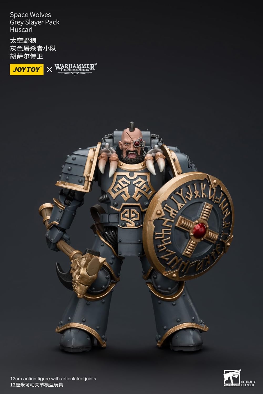 JoytToy Warhammer 40k: Space Wolves Slayer Pack Huscarl Figura de acción a escala 1:18