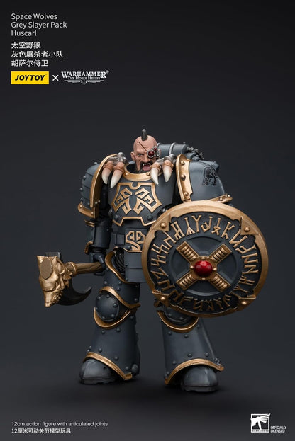 JoytToy Warhammer 40k: Space Wolves Slayer Pack Huscarl Figura de acción a escala 1:18