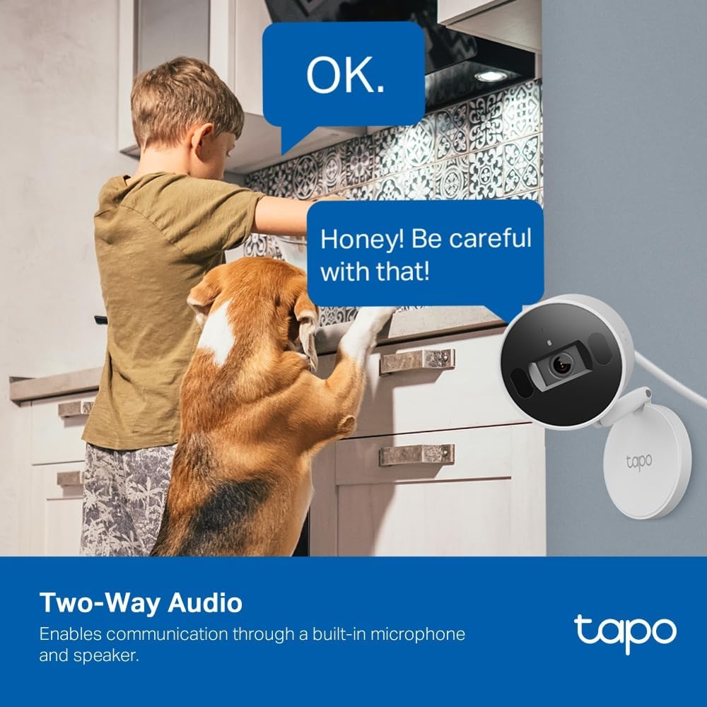 Tp-Link - Tapo Ai Home Security Wi-Fi Camera Tapo C125