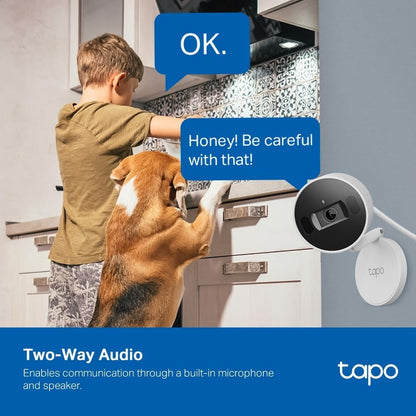 Tp-Link - Tapo Ai Home Security Wi-Fi Camera Tapo C125